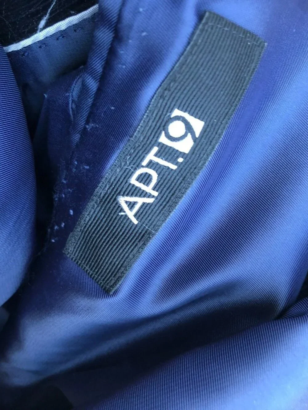 APT 9 Corduroy Blazer Jacket Men's 44S Blue Long Sleeve Button